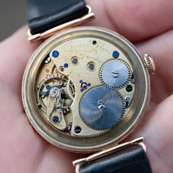 A Lange & Sohne Glashutte Watch 14k Rose Gold 35mm, Antique Pre-1930 Collectors - Picture 3 of 10